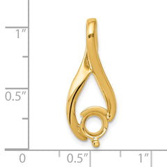 14ky Fancy 5.8mm Diamond Slide Mounting (No Stone Included)