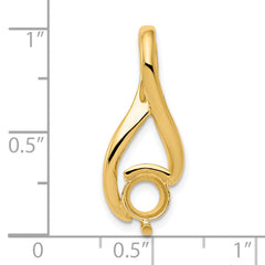 14ky Fancy 6.5mm Diamond Slide Mounting (No Stone Included)