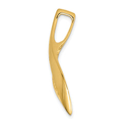 14k Peg Set Diamond Slide Mounting (No Stone Included)