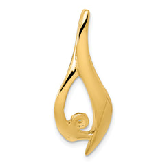 14k Peg Set Diamond Slide Mounting (No Stone Included)