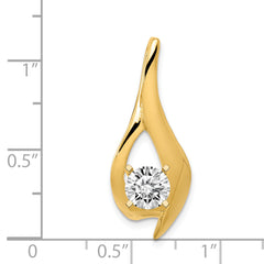 14k Peg Set Diamond Slide Mounting (No Stone Included)