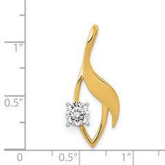 14ky Fancy Diamond Slide Peg Mounting (No Stone Included)