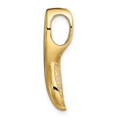 14k Two-Tone Peg Set Diamond Slide Mounting (No Stone Included)