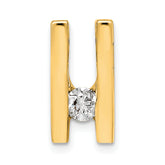 14k AA 4.1mm Diamond Slide