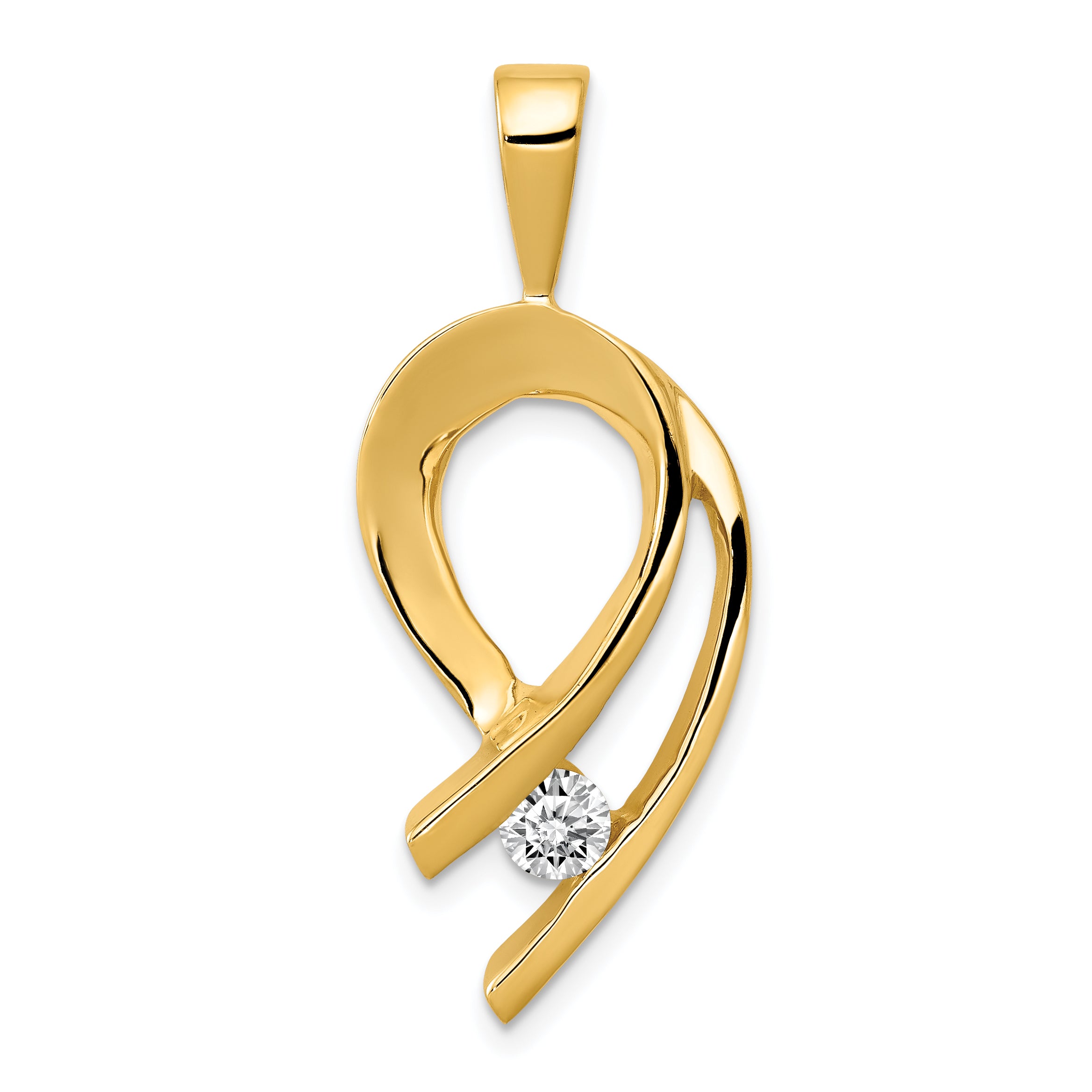 14K VS Diamond slide