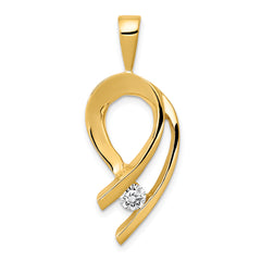 14K VS Diamond slide