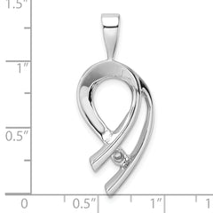 14K White Gold Holds 1-4mm stone, Slide Mounting (No Stone Included)