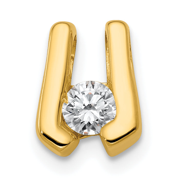 14k VS 3.75mm Diamond Slide