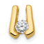 14k VS 3.75mm Diamond Slide