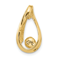 14k Pearl Slide Mounting (No Stone Included)