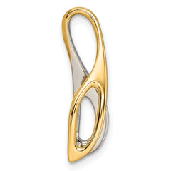 14k Two-Tone Peg Set Slide Mounting (No Stone Included)