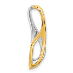 14k Two-tone Peg Set Slide Mounting (No Stone Included)