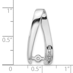 14k White Gold Peg Set Slide Mounting (No Stone Included)