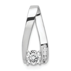 14K White Gold VS Diamond slide