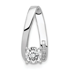 14K White Gold VS Diamond slide