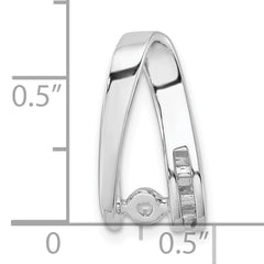 14k White Gold Peg Set Slide Mounting (No Stone Included)