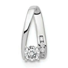 14K White Gold VS Diamond slide