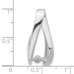 14k White Gold Peg Set Slide Mounting (No Stone Included)