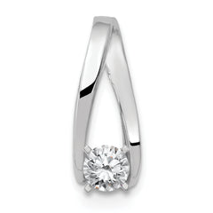 14k White Gold Peg Set Slide Mounting (No Stone Included)