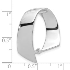 14k White Gold Peg Set Slide Mounting (No Stone Included)