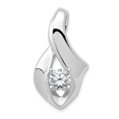 14k White Gold Peg Set Slide Mounting (No Stone Included)