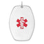 Sterling Silver Rhodium-plated Medical Jewelry Pendant