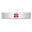 Sterling Silver Rhodium-plated Medical ID Plate