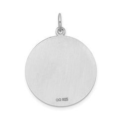 Sterling Silver Rhodium-plated Medical Jewelry Pendant