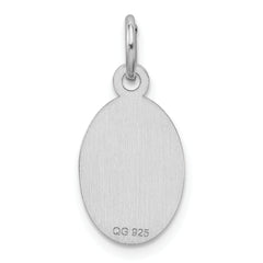 Sterling Silver Rhodium-plated Medical Jewelry Charm