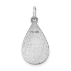 Sterling Silver Rhodium-plated Medical Jewelry Pendant