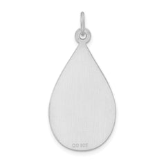 Sterling Silver Rhodium-plated Medical Jewelry Pendant