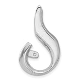 14k White Gold Peg Set Slide Mounting