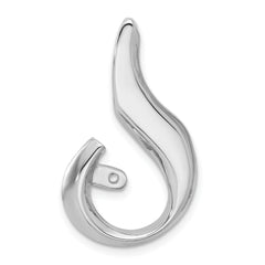 14k White Gold Peg Set Slide Mounting