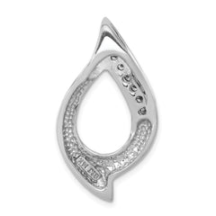 14K White Gold Holds 7-1.9mm stones, AA Diamond Slide