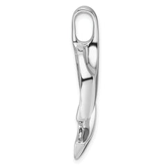 14K White Gold Fancy Peg Set Slide Mounting (No Stone Included)