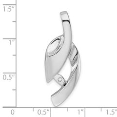 14K White Gold Fancy Peg Set Slide Mounting (No Stone Included)