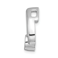 14k White Gold Teardrop 5mm Diamond Chain Slide Mounting (No Stone Included)