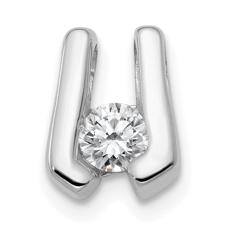 14k White Gold VS 3.75mm Diamond Slide
