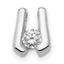 14k White Gold VS 3.75mm Diamond Slide
