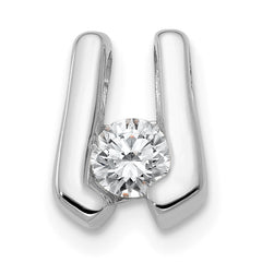 14k White Gold VS 3.75mm Diamond Slide