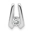 14K White Gold VS Diamond slide