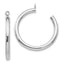Tube Jackets Hoop Earrings in 14K White Gold, 30mm - Sophia Jewelers