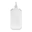 14K White Gold Plain .013 Gauge Rectangular Engravable Charm