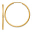 Tube Round Endless Hoop Earrings in 14K Yellow Gold, 1.5x30mm - Sophia Jewelers