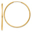 Tube Round Endless Hoop Earrings in 14K Yellow Gold, 1.5x35mm - Sophia Jewelers