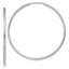 Endless Hoop Earrings in 14K White Gold, 1.5x40mm - Sophia Jewelers