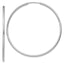 Endless Hoop Earrings in 14K White Gold, 1.5x45mm - Sophia Jewelers