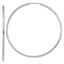 Endless Hoop Earrings in 14K White Gold, 50mm - Sophia Jewelers
