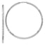 Tube Endless Hoop Earrings in 14K White Gold, 1.5x40mm Diamond-Cut - Sophia Jewelers