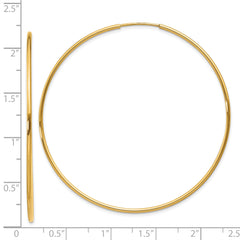 14k 1.25mm Endless Hoop Earring